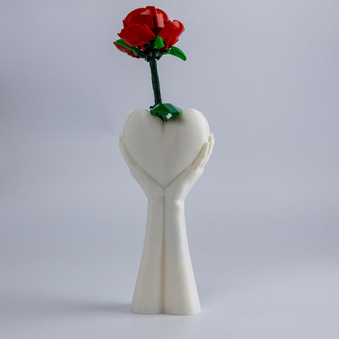 Heart-in-Hands Vase