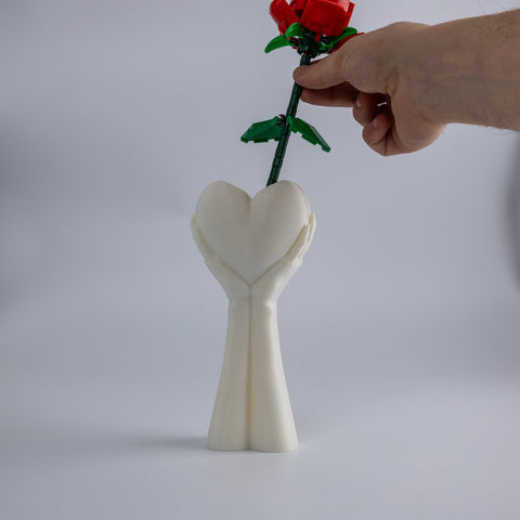 Heart-in-Hands Vase