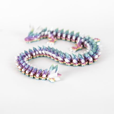 Pastel Rainbow Crystal Dragon