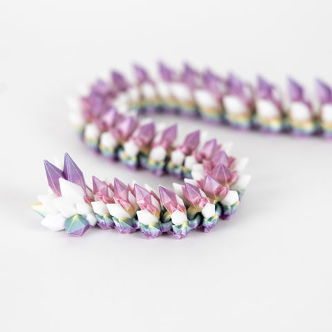 Pastel Rainbow Crystal Dragon