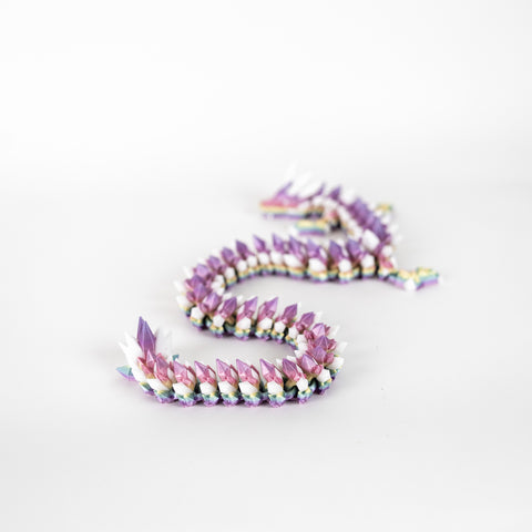 Pastel Rainbow Crystal Dragon
