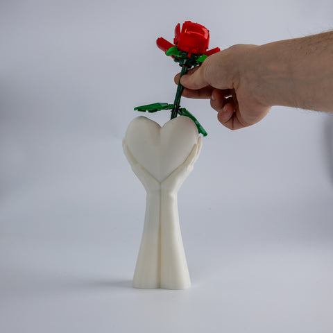 Heart-in-Hands Vase