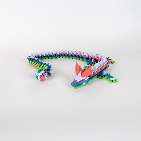 Rainbow + Marble Crystal Dragon